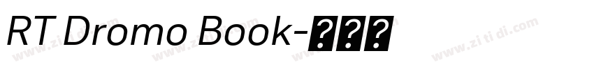 RT Dromo Book字体转换